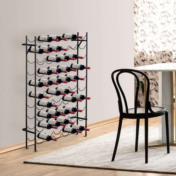 Image du produit Homcom Casier à vin (63 x 20.5 x 118 cm)
