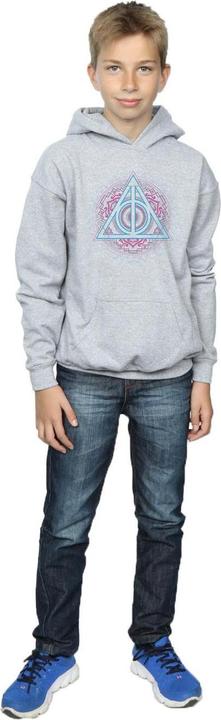 Image du produit - Sweat à capuche NEON DEATHLY HALLOWS - Garçon (116)