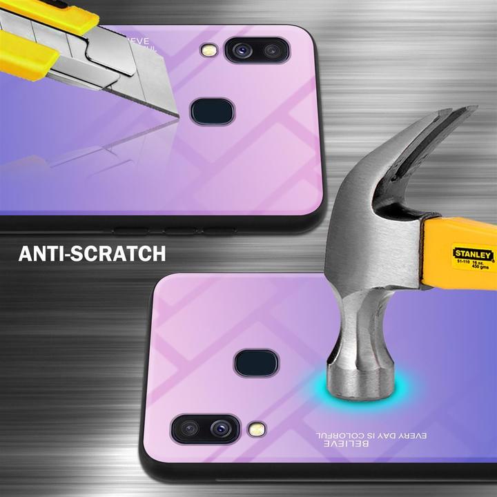 Image du produit Cadorabo Couverture en verre TPU 2 couleurs (Samsung Galaxy A40)