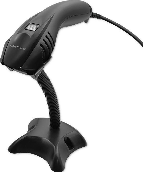 Immagine prodotto Qoltec 50861 Scanner laser cablato per codici a barre 1D (Codici a barre 1D)