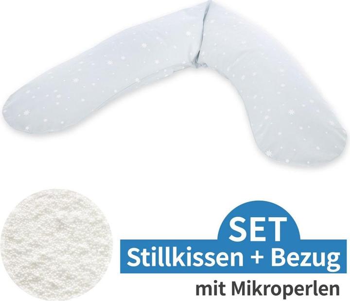 Produktbild Theraline Stillkissen Stillkissen Dodo mit Mikroperlen-Füllung inkl. Bezug (34 cm)
