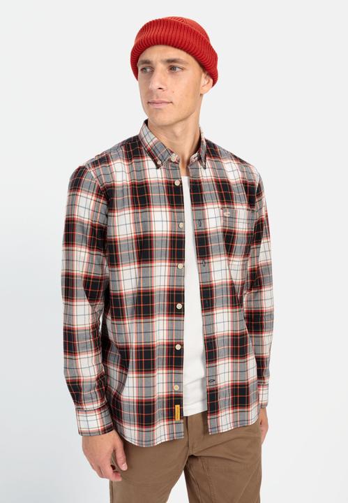 Image du produit Camel Active Chemise à manches longues à carreaux en pur coton (XXL)