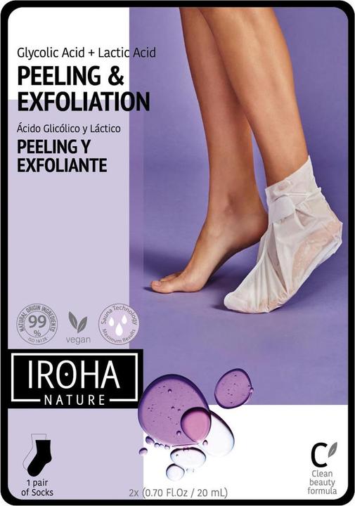 Produktbild Iroha Nature Nature - Exfoliating Foot Mask Socks Lavendel (Fussmaske, 498.67 ml)