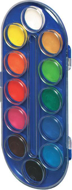 Immagine prodotto Herlitz Scatola di vernice 12 colori in plastica blu (Blu)