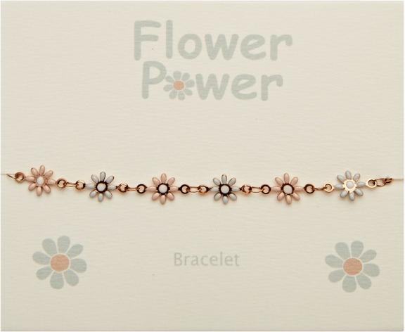 Produktbild HCA Armband,Flower Power,Blau.607376 (Edelstahl)