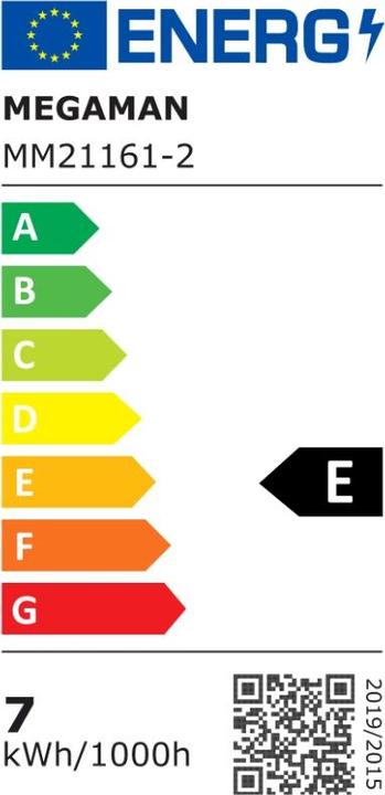 Etichetta energetica Megaman Lampada a LED (E27, 7 W, 810 lm, 1 x, E)