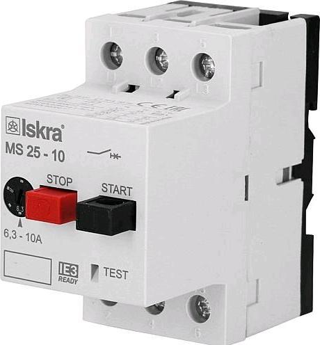 Actual product image Iskra IE3 motor protection switch compliant MS25 10