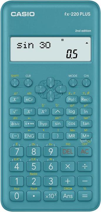 Casio FX-220 Plus Calculatrice de poche Calculatrice scientifique (Batterie)