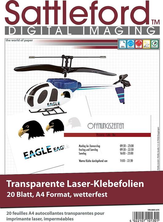 Sattleford Pellicole adesive per stampanti laser (270 g/m²)