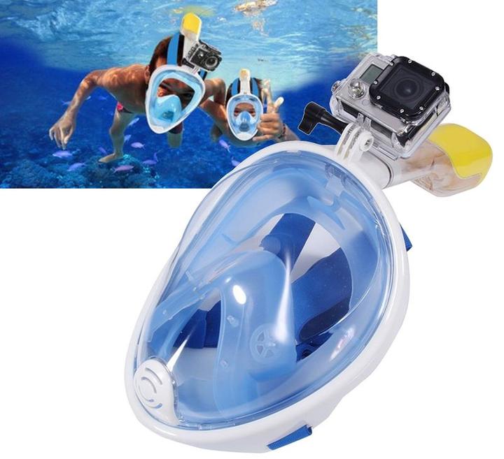 Actual product image Hermex ANKI Snorkel Mask L/XL for GoPro Hero 5 / Session / 4 / 3+ / 3 / 2 / 1 / Xiaomi Yi Action Cam (Hero 3, hero 5, Hero 4, Hero 10, Hero 3+, Hero 2)