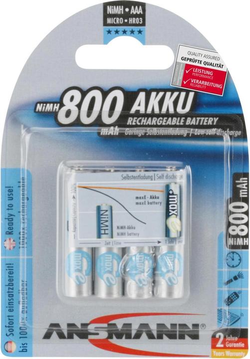 Produktbild Ansmann Maxe (4 Stk., AAA, 800 mAh)