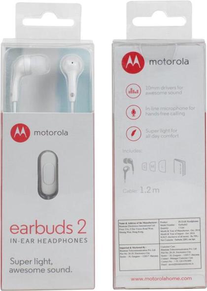 Immagine prodotto Motorola Auricolari 2 (Cablato)