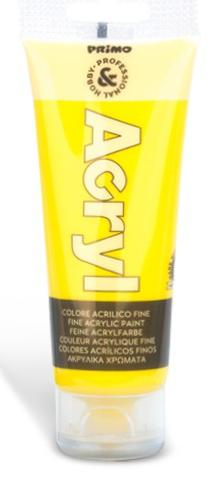 Primo Tubetto di Colori Acrilici Giallo (Giallo primario, 75 ml)