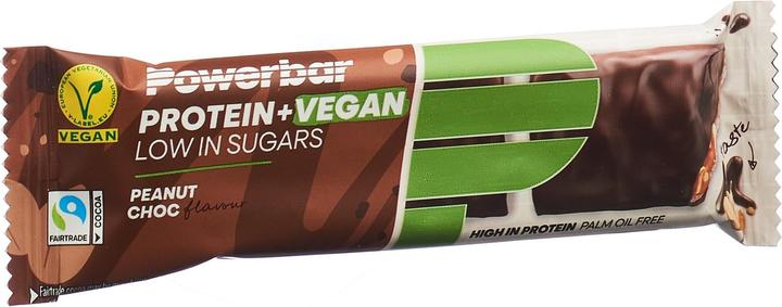 Produktbild Powerbar Protein+Vegan Riegel Peanut Chocolate 42 g (Peanut Choc, 2 Stk., 42 g)