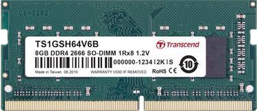 Actual product image Transcend TS1GSH64V6B Memory module GB DDR4 (1 x 8GB, 2666 MHz, DDR4-RAM, SO-DIMM)