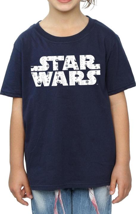 Immagine prodotto Star Wars Christmas Logo Maglietta Ragazze (140, 146)