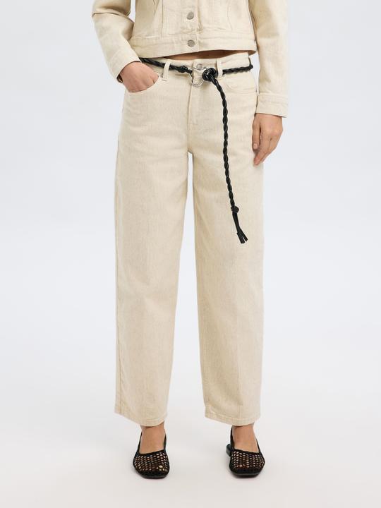 Actual product image Selected Femme Mid Waist Barrel Fit Jeans (W29/L32)