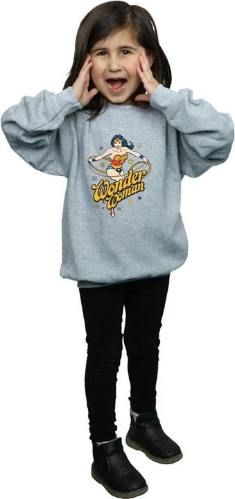 Actual product image Girls Wonder Woman Stars Sweatshirt (116)