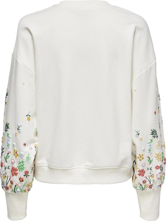 Image du produit Only Coupe normale Col rond Manches côtelées Épaule basse Sweat-shirt (XS)