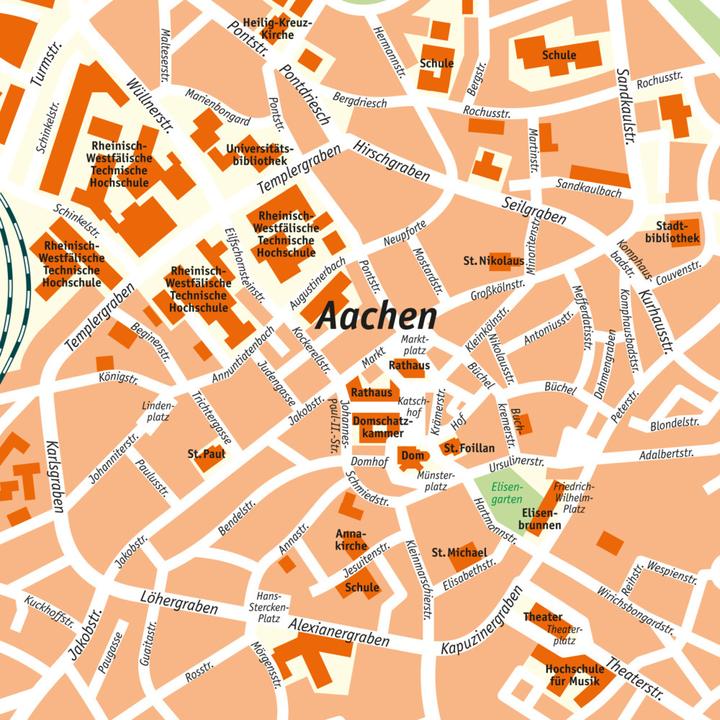Actual product image City map quiz Major cities in Germany (German)
