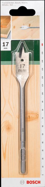 Produktbild Bosch Zubehör Flachfräsbohrer, Sechskant D= 17,0 mm L= 160 mm (17 mm)
