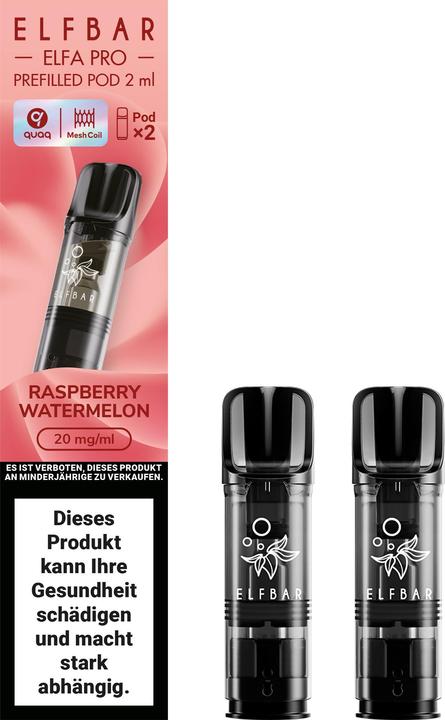Immagine prodotto Elfbar ELFA PRO 2x Cialde Lampone Anguria (Lampone, Anguria)