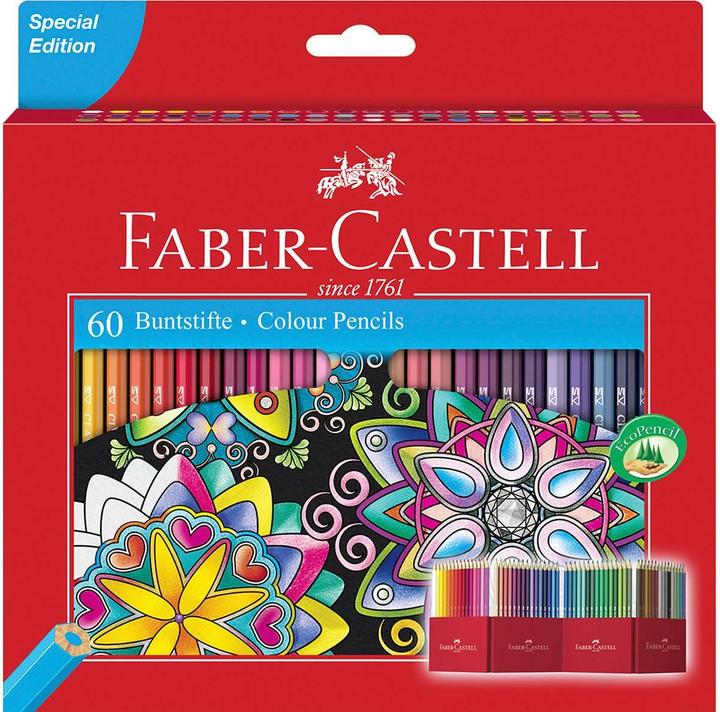 Faber-Castell Farbstifte (Mehrfarbig, 60 x)