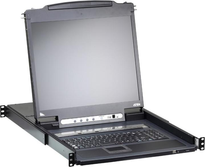 Immagine prodotto Aten CL5708IM Switch KVM over IP UK a 8 porte 17"-LCD (PS/2-USB VGA) layout UK