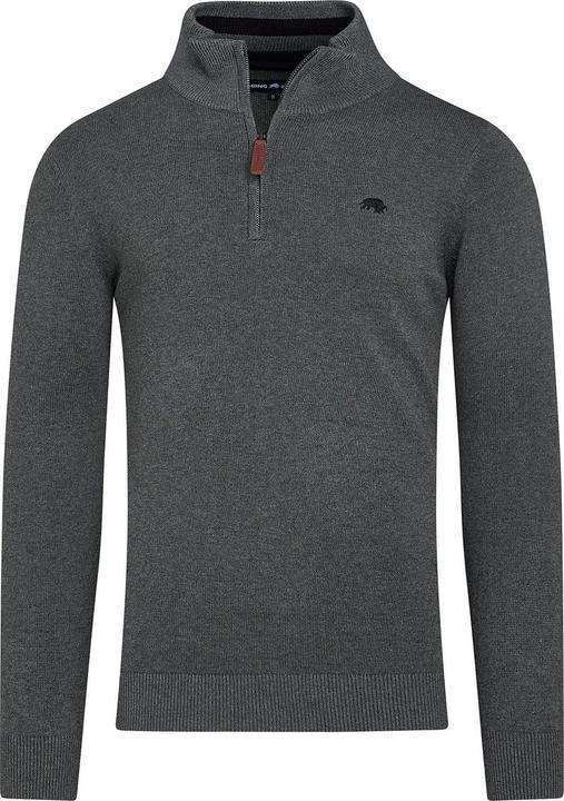 Actual product image Raging Bull Mens Classic Knitted Cashmere Blend Quarter Zip Jumper (3XL)