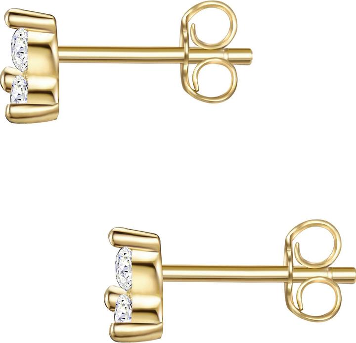Produktbild Glanzstücke München Damen Sterling Silber Zirkonia gelbgold - 12462 (Sterling Silber)