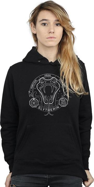 Actual product image Womens/Ladies Slytherin Seal Hoodie (XL)