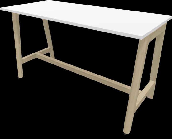 Ash natural light grey stained, White