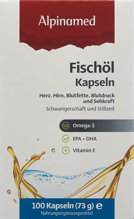 Actual product image Alpinamed Fish oil (100 Piece, Capsules, 70 g)