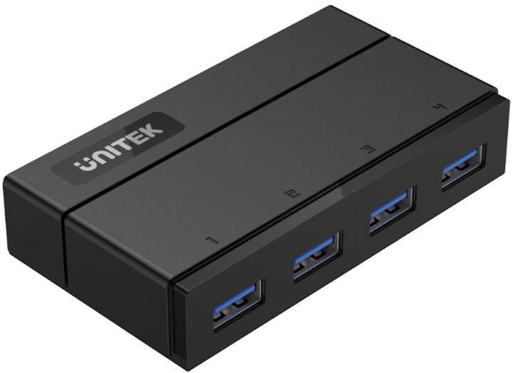 Actual product image Unitek Y-HB03001 interface hub USB 3.2 Gen 1 (3.1 Gen 1) Type-B Black (USB-C, 4 Ports)