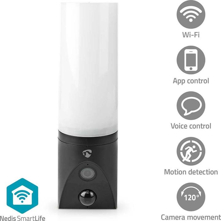 Produktbild Nedis SmartLife Aussenkamera | Wi-Fi | Umgebungslicht | Full HD 1080p | IP65 | Cloud Storage (optiona (1920 x 1080 Pixels)