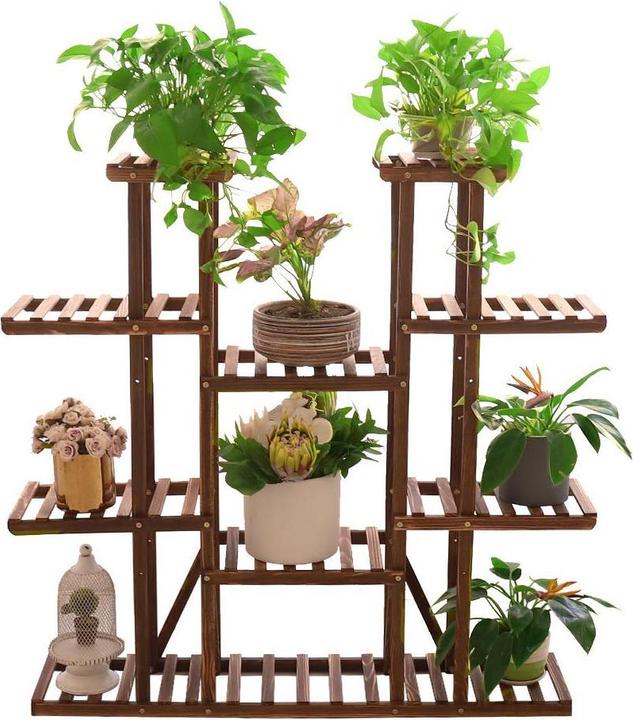 Actual product image Unho Plant shelf wood,115×25×116cm