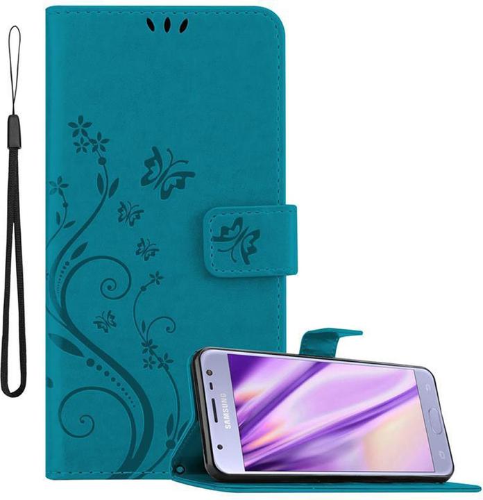 Actual product image Cadorabo Flower Book Cover (Samsung Galaxy J3 2017 (US version))