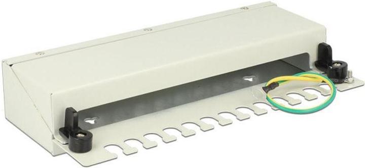 Immagine prodotto Delock Pannello patch da tavolo a 12 porte, kit di guide top-hat