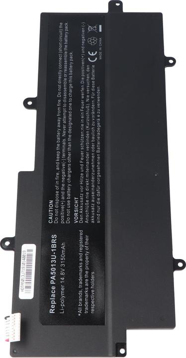 Image du produit Toshiba Batterie Portege Z830 Ultrabook Akku, Z835, Z930, Z935, PA5013U, PA5013U-1BRS (4 cellules, 3000 mAh)
