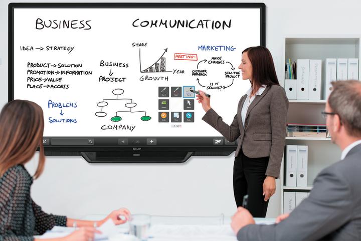 Produktbild Sharp BIG PAD PN-80TC3 - 203.2 cm (80") Diagonalklasse LED-Display - interaktiv - mit (1920 x 1080 Pixel, 80")