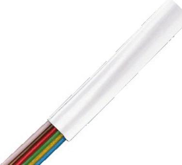 Produktbild LogiLink Telefonkabel, 100 m, 6-adrig, flach, weiá