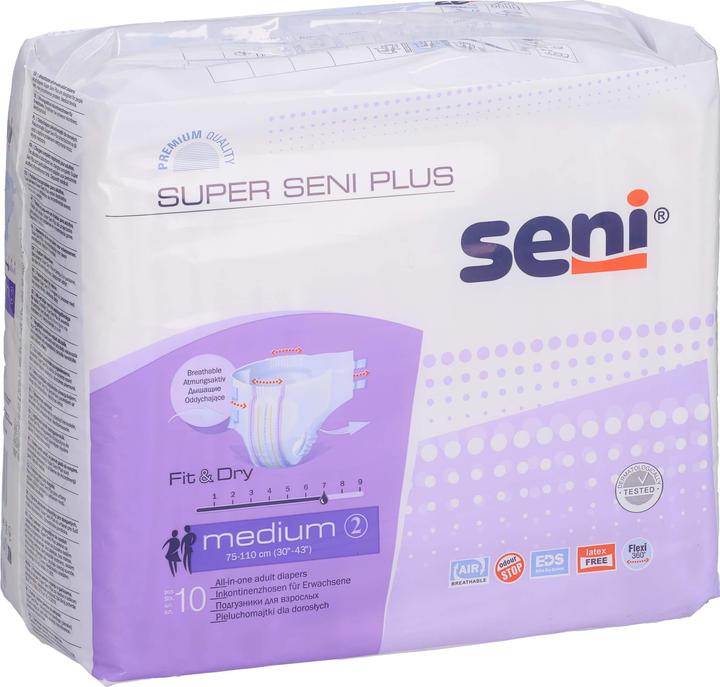 Actual product image Seni Super M Plus Nappy N (10 x, M)