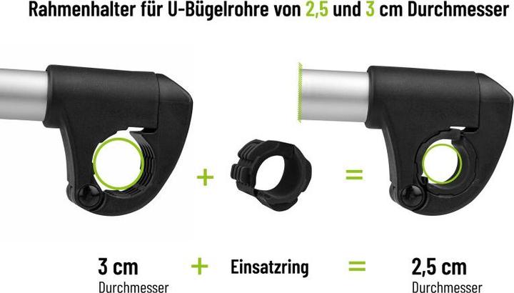 Image du produit Eufab Verstellbarer Strap-Rahmenhalter 27cm