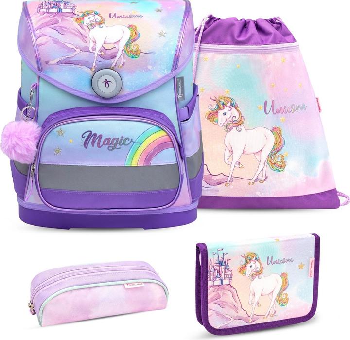 Produktbild Belmil COMPACT Schulrucksack-Set Rainbow Unicorn Magic (19 l)