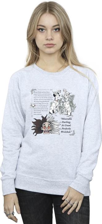 Immagine prodotto Disney 101 Dalmatians Miserable Darling Felpa Donna (S)
