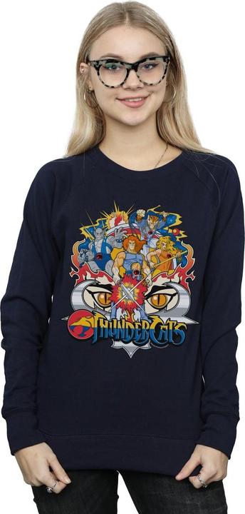Actual product image Thundercats Womens/Ladies Action Group Shot Sweatshirt (L)