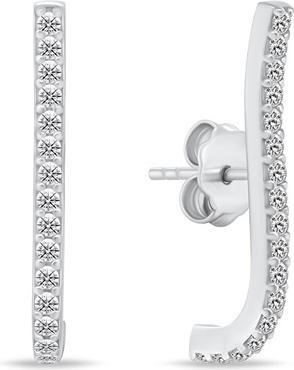 Produktbild Brilio Silver - Elegant silver earrings with zircons EA850W