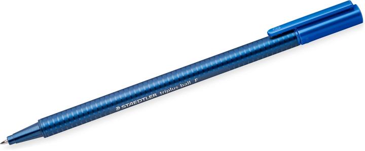 Image du produit Staedtler triplus ball 437 Stylo à bille triangulaire, produit unique, bleu, largeur de ligne F (Bleu, 1 x)
