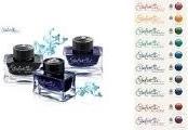 Actual product image Pelikan Ink glass gemstone Tanzanite (Inkwell, Blue, Black)