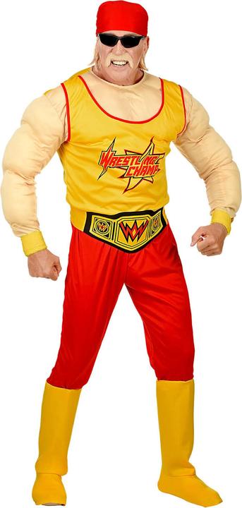 Produktbild Widmann WRESTLING CHAMP (Muskelshirt, Hose, Gürtel, Stiefelüberzieher, Bandana), L (L)
